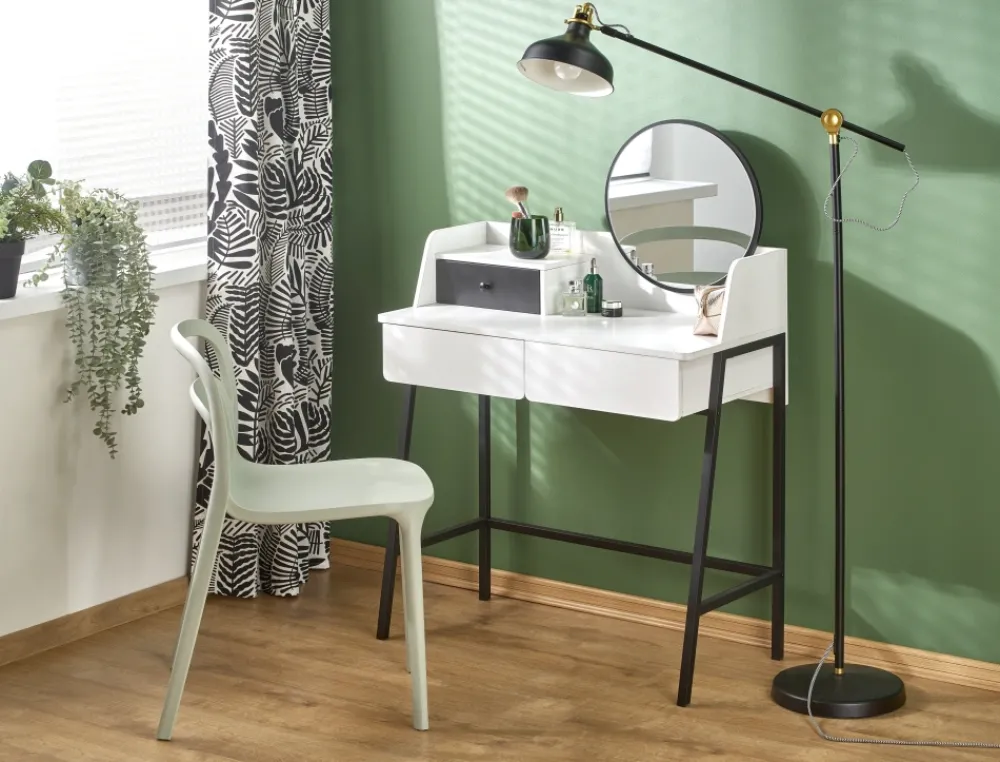 Halmar Biurka*AGNES konsolka biały / czarny (1p=1szt)1 sztuka