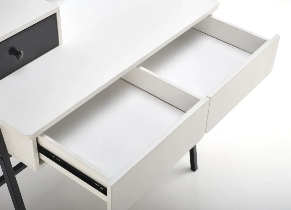 Halmar Biurka*AGNES konsolka biały / czarny (1p=1szt)1 sztuka