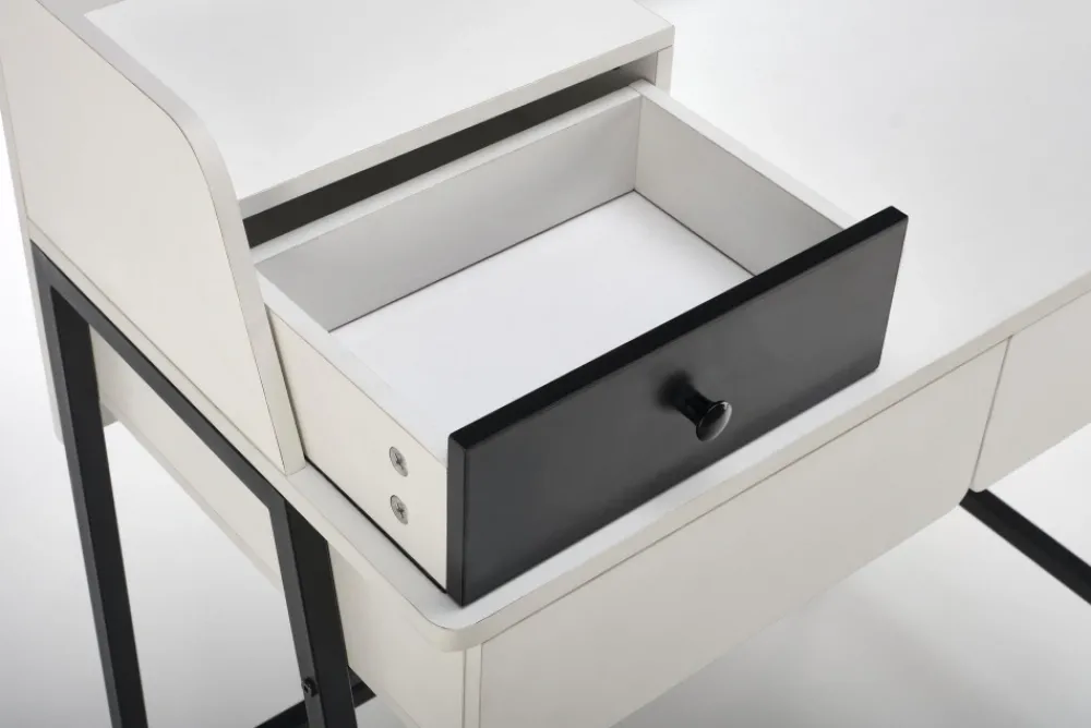 Halmar Biurka*AGNES konsolka biały / czarny (1p=1szt)1 sztuka