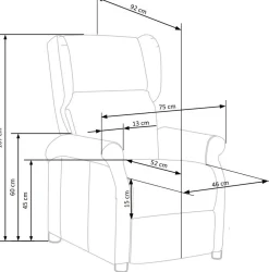 Halmar Fotele Do Biura|Fotele Do Sypialni*AGUSTIN 2 fotel wypoczynkowy beżowy (2p=1szt)1 sztuka