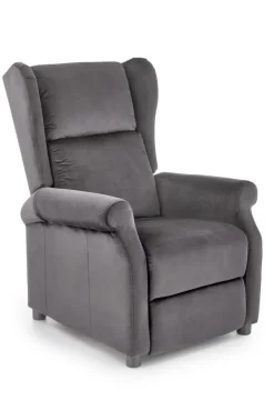 Halmar Fotele Do Biura|Fotele Do Sypialni*AGUSTIN 2 fotel wypoczynkowy popielaty (2p=1szt)1 sztuka