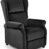 Halmar Fotele Do Biura|Fotele Do Sypialni*AGUSTIN 2 fotel wypoczynkowy czarny (2p=1szt)1 sztuka