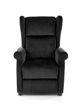 Halmar Fotele Do Biura|Fotele Do Sypialni*AGUSTIN 2 fotel wypoczynkowy czarny (2p=1szt)1 sztuka