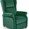 Halmar Fotele Do Biura|Fotele Do Sypialni*AGUSTIN 2 fotel wypoczynkowy ciemny zielony (2p=1szt)1 sztuka