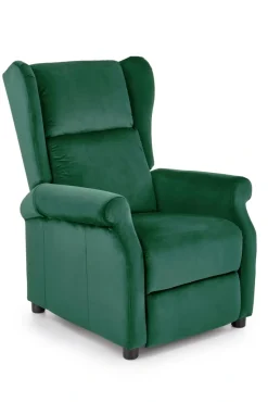 Halmar Fotele Do Biura|Fotele Do Sypialni*AGUSTIN 2 fotel wypoczynkowy ciemny zielony (2p=1szt)1 sztuka