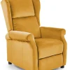 Halmar Fotele Do Biura|Fotele Do Sypialni*AGUSTIN 2 fotel wypoczynkowy musztardowy (2p=1szt)1 sztuka
