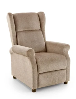 Halmar Fotele Do Biura|Fotele Do Sypialni*AGUSTIN M fotel rozkładany z funkcją masażu beżowy (1p=1szt)1 sztuka