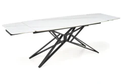 Halmar Stoły*ALFREDO stół rozkładany, biały marmur / czarny (2p=1szt)1 sztuka