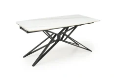 Halmar Stoły*ALFREDO stół rozkładany, biały marmur / czarny (2p=1szt)1 sztuka