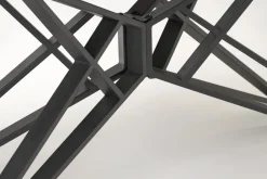 Halmar Stoły*ALFREDO stół rozkładany, biały marmur / czarny (2p=1szt)1 sztuka