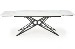 Halmar Stoły*ALFREDO stół rozkładany, biały marmur / czarny (2p=1szt)1 sztuka