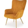 Halmar Fotele*AMARO fotel wypoczynkowy, musztardowy (1p=1szt)1 sztuka