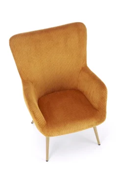 Halmar Fotele*AMARO fotel wypoczynkowy, musztardowy (1p=1szt)1 sztuka