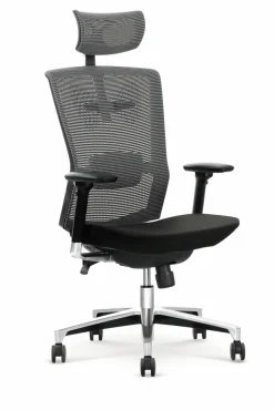 Halmar Fotele*AMBASADOR fotel gabinetowy popielato / czarny1 sztuka