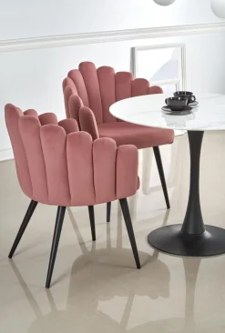 Halmar Stoły*AMBROSIO stół okrągły, blat - szkło, noga - czarny (2p=1szt)1 sztuka