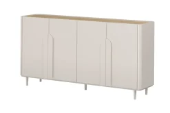 Bogart Komody Do Biura|Komody Do Przedpokoju*AMILIO KOMODA 200 4D - cashmere / dąb olejowany / uchwyty cashmere / nogi cashmere