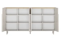 Bogart Komody Do Biura|Komody Do Przedpokoju*AMILIO KOMODA 200 4D - cashmere / dąb olejowany / uchwyty cashmere / nogi cashmere