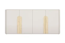 Bogart Komody Do Biura|Komody Do Przedpokoju*AMILIO KOMODA 200 4D - cashmere / dąb olejowany / uchwyty dąb jasny