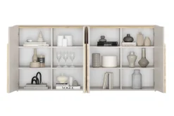 Bogart Komody Do Biura|Komody Do Przedpokoju*AMILIO KOMODA 200 4D - cashmere / dąb olejowany / uchwyty dąb jasny