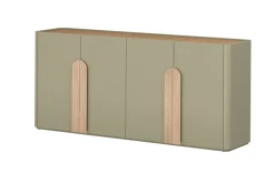 Bogart Komody Do Biura|Komody Do Przedpokoju*AMILIO KOMODA 200 4D - eukaliptus / dąb baltic dune / uchwyty dąb naturalny