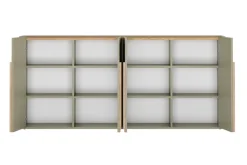 Bogart Komody Do Biura|Komody Do Przedpokoju*AMILIO KOMODA 200 4D - eukaliptus / dąb baltic dune / uchwyty dąb naturalny