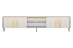 Bogart Szafki Rtv Do Salonu|Szafki Rtv*AMILIO RTV 220 1K1SZ - cashmere / dąb olejowany / uchwyty dąb jasny / nogi cashmere