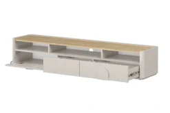 Bogart Szafki Rtv Do Salonu|Szafki Rtv*AMILIO RTV 200 1K2SZ - cashmere / dąb olejowany / uchwyty cashmere