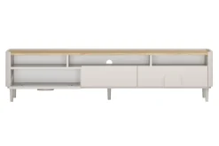 Bogart Szafki Rtv Do Salonu|Szafki Rtv*AMILIO RTV 200 1K2SZ - cashmere / dąb olejowany / uchwyty cashmere / nogi cashmere