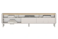 Bogart Szafki Rtv Do Salonu|Szafki Rtv*AMILIO RTV 200 1K2SZ - cashmere / dąb olejowany / uchwyty cashmere / nogi cashmere