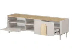 Bogart Szafki Rtv Do Salonu|Szafki Rtv*AMILIO RTV 170 1K1SZ - cashmere / dąb olejowany / uchwyty dąb jasny / nogi cashmere