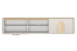 Bogart Szafki Rtv Do Salonu|Szafki Rtv*AMILIO RTV 170 1K1SZ - cashmere / dąb olejowany / uchwyty dąb jasny