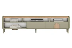 Bogart Szafki Rtv Do Salonu|Szafki Rtv*AMILIO RTV 200 1K2SZ - eukaliptus / dąb baltic dune / uchwyty dąb naturalny / nogi eukaliptus