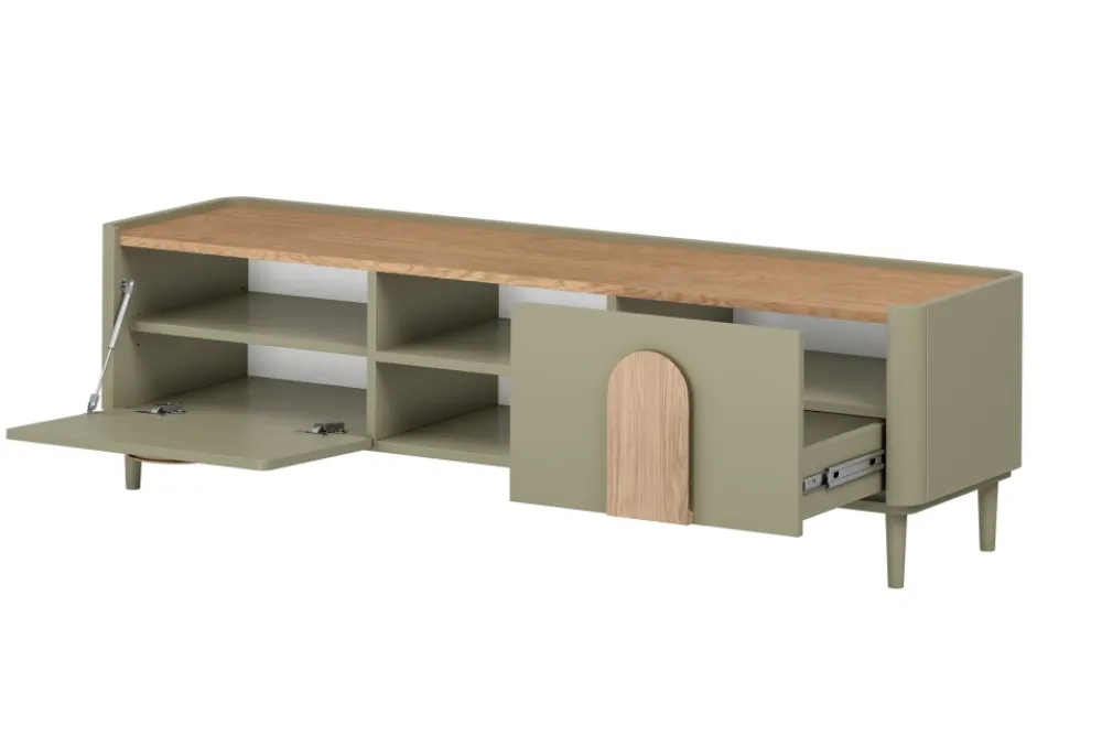 Bogart Szafki Rtv Do Salonu|Szafki Rtv*AMILIO RTV 170 1K1SZ - eukaliptus / dąb baltic dune / uchwyty dąb naturalny / nogi eukaliptus