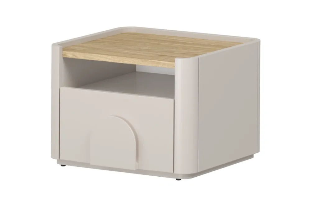 Bogart Szafki Nocne Do Pokoju Młodzieżowego|Szafki I Regały Do Pokoju Młodzieżowego*AMILIO SZAFKA NOCNA 50 1SZ - cashmere / dąb olejowany / uchwyty cashmere