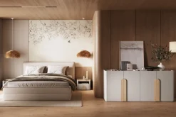 Bogart Szafki I Regały Do Pokoju Młodzieżowego|Szafki Nocne Do Pokoju Młodzieżowego*AMILIO SZAFKA NOCNA 50 1SZ - cashmere / dąb olejowany / uchwyty dąb jasny