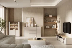 Bogart Witryny Do Jadalni|Witryny*AMILIO WITRYNA 100 2D - cashmere / dąb olejowany / uchwyty cashmere