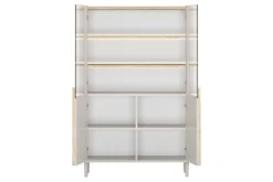 Bogart Witryny Do Jadalni|Witryny Do Salonu*AMILIO WITRYNA 100 2D - cashmere / dąb olejowany / uchwyty dąb jasny / nogi cashmere