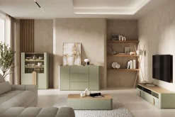 Bogart Witryny Do Jadalni|Witryny Do Salonu*AMILIO WITRYNA 100 2D - eukaliptus / dąb baltic dune / uchwyty dąb naturalny