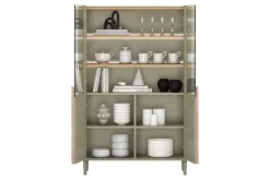 Bogart Witryny Do Jadalni|Witryny Do Salonu*AMILIO WITRYNA 100 2D - eukaliptus / dąb baltic dune / uchwyty dąb naturalny / nogi eukaliptus