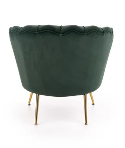 Halmar Fotele Do Biura|Fotele Do Sypialni*AMORINITO fotel wypoczynkowy ciemny zielony / złoty1 sztuka