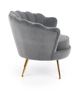 Halmar Fotele Do Sypialni|Fotele Do Salonu*AMORINITO fotel wypoczynkowy popielaty / złoty1 sztuka