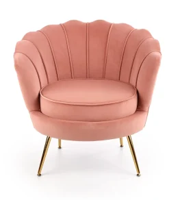 Halmar Fotele Do Sypialni|Fotele Do Salonu*AMORINITO fotel wypoczynkowy jasny różowy / złoty1 sztuka