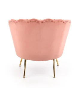 Halmar Fotele Do Sypialni|Fotele Do Salonu*AMORINITO fotel wypoczynkowy jasny różowy / złoty1 sztuka