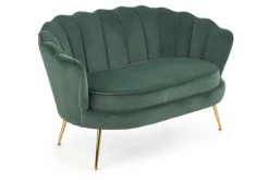 Halmar Fotele Do Sypialni|Fotele Do Salonu*AMORINITO XL fotel wypoczynkowy ciemny zielony / złoty1 sztuka
