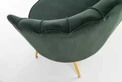 Halmar Fotele Do Sypialni|Fotele Do Salonu*AMORINITO XL fotel wypoczynkowy ciemny zielony / złoty1 sztuka