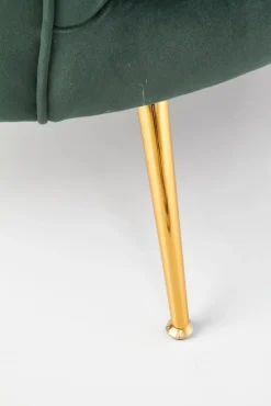 Halmar Fotele Do Sypialni|Fotele Do Salonu*AMORINITO XL fotel wypoczynkowy ciemny zielony / złoty1 sztuka