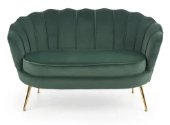 Halmar Fotele Do Sypialni|Fotele Do Salonu*AMORINITO XL fotel wypoczynkowy ciemny zielony / złoty1 sztuka