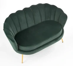 Halmar Fotele Do Sypialni|Fotele Do Salonu*AMORINITO XL fotel wypoczynkowy ciemny zielony / złoty1 sztuka