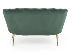 Halmar Fotele Do Sypialni|Fotele Do Salonu*AMORINITO XL fotel wypoczynkowy ciemny zielony / złoty1 sztuka