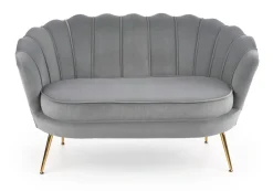 Halmar Fotele Do Biura|Fotele Do Sypialni*AMORINITO XL fotel wypoczynkowy popielaty / złoty1 sztuka